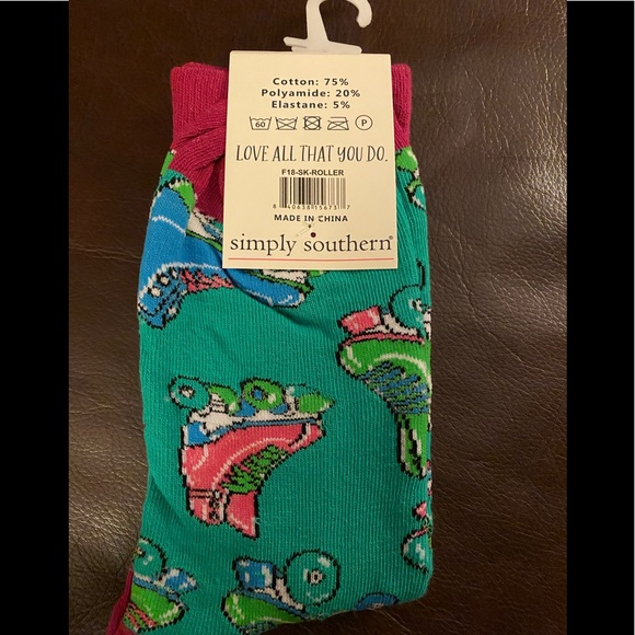 *Last Pair* Simply Southern Socks, Roller Skates, women’s size 5 - 10 - Picture 2 of 4